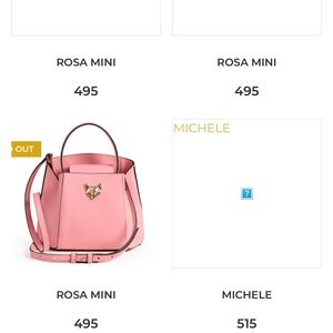 Pink Mini Bag with Gold Hardware and Adjustable Strap